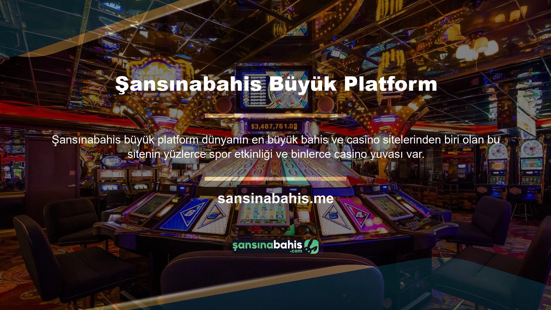 Oyun sitesine üye olmak için Şansınabahis giriş adresinize erişmeniz gerekir