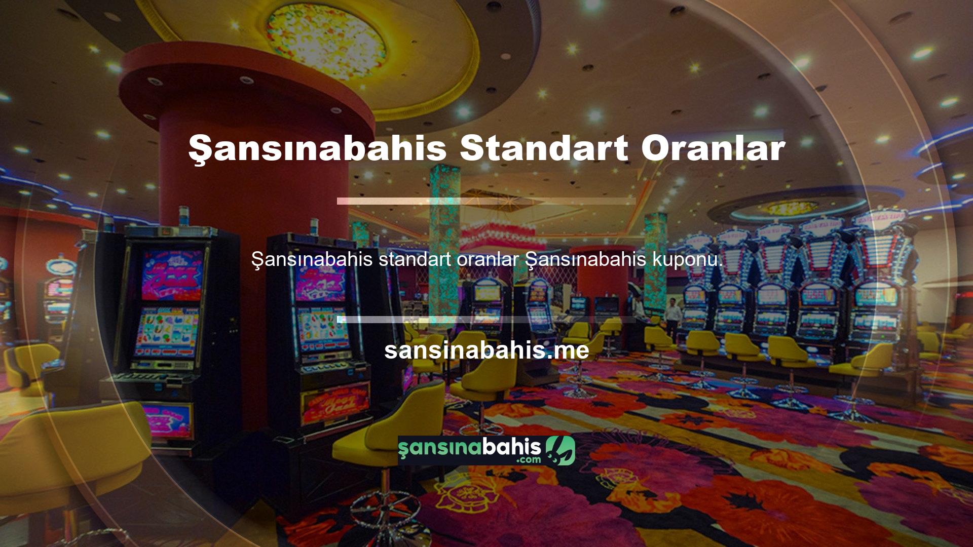 Şansınabahis standart Avrupa oranları sunar ve ayrıca müşterilerin yatırımlarını desteklemek için bonuslar sunar